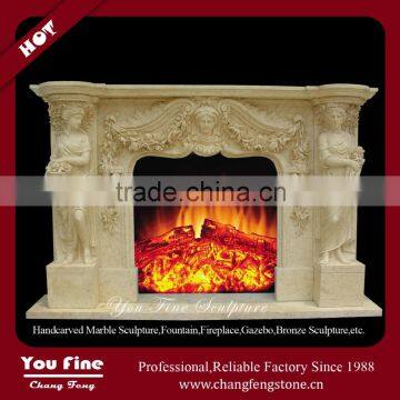 Freestanding Marble Fireplace Frame