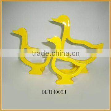 new design ceramic duck yellow duck ornament