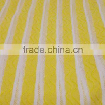 china manufacturer knitted yarn single side knitted jacquard fabric