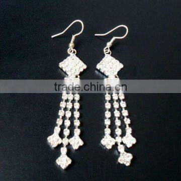 bridal rhinestone earrings