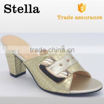 all types of leather upper slingback heeled slippers