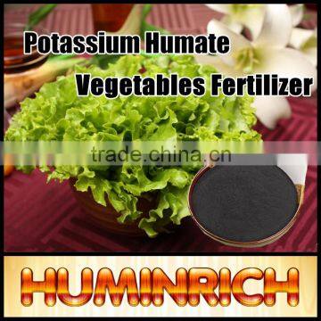 Huminrich Solubility High Quality Increase Vegetable Yield Potassium Humate Fertilizer