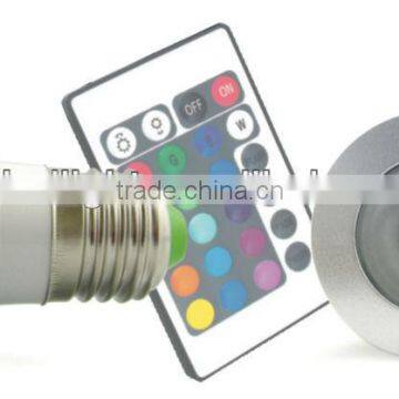 E27/GU10/MR16 dmx rgb led spot