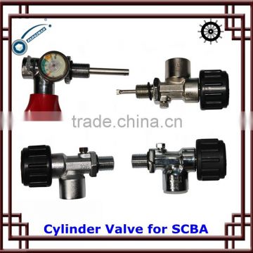 cylinder valve for scba,part of scba,bottle valve,gas valve,pressure gauge