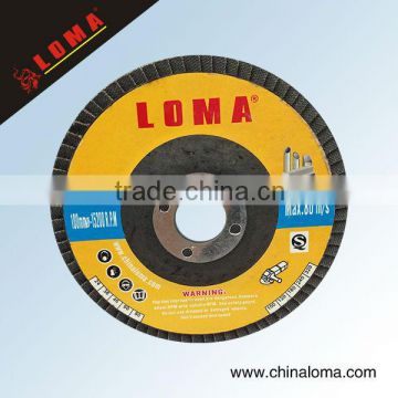 high quality red color flap disc 4inch-7inch