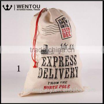 Free Shipping Personalized Large Embroidered Gift Bag Burlap Christmas Sack