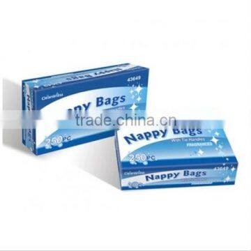 250PC NAPPY BAGS DISPOSABLE BABY PERFUMED FRAGRANCED NAPPY BAGS SACKS