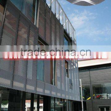 Exterior facade panel expanded metal facade