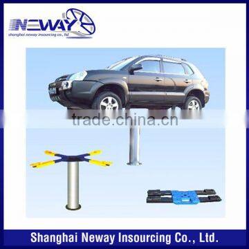 inground pneumatic vehicle lift for car wash