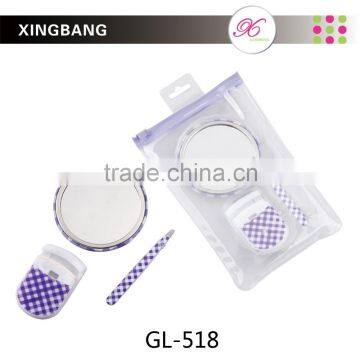cosmetic tools for beauty care, eyelash curler set with mirror