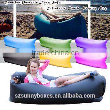 New Creative Design Polyester Inflatable Lazy Sofa Portable Folding Beach Sleeping Bag                        
                                                Quality Choice