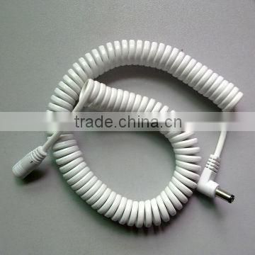 spiral cable with dc plug