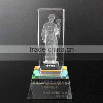 New 2016 cheap crystal 3D laser engraving