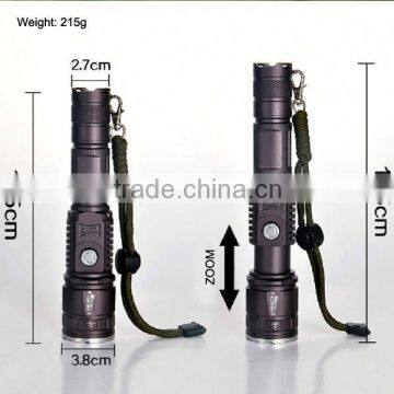 POPPAS 6611 Newest USB Led Flashlight Hunting Waterproof High-power Led Flashlight With Power Bank photo-3