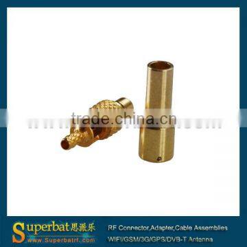 MMCX Crimp Plug Straight connector for Coax Cable1.13,Cab