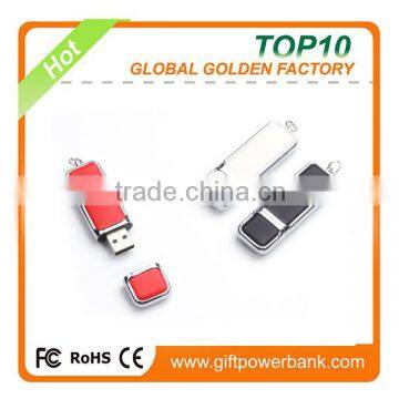 China usb manufacture leather usb flash disk