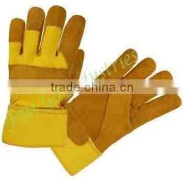 cow split leather glove working gloves