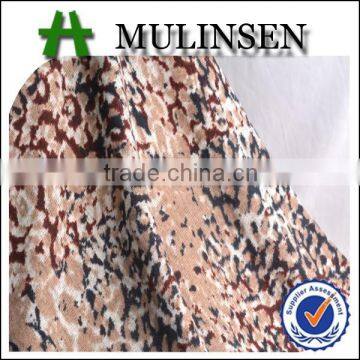 Mulinsen textile weft knitting polyester printed fleece fabric design for clothes