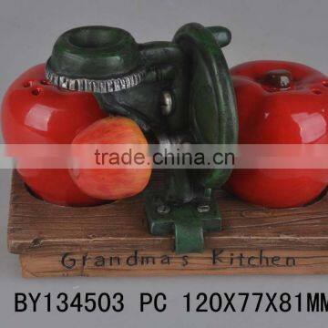 Antler Polyresin Salt Pepper Shaker Holder photo-5