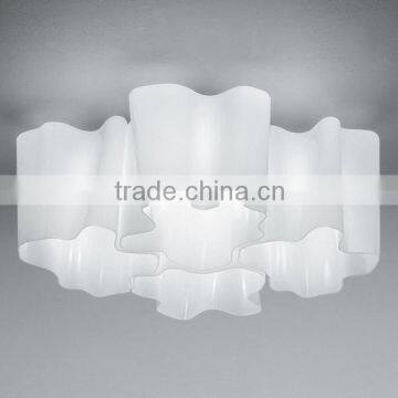 0816-19 hand-blown glass diffuser flowers-like look Micro Quadruple Nested Ceiling Light lamp