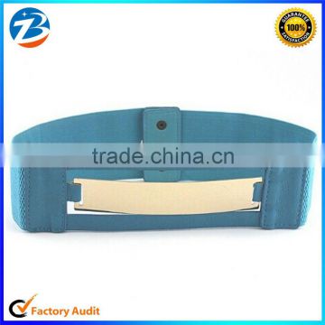 High Quality Fashion Brand Custom Lady Elastic Belt Leather