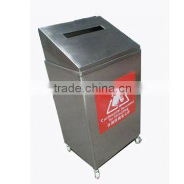 Recycle bin, stainless steel, waste paper