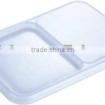 Plastic flexible field colored cutting board with groove