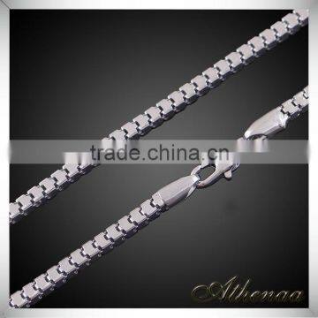 ATHENAA Platinum Plated Stereo Handsome Jewelry Men Necklace Designs photo-2