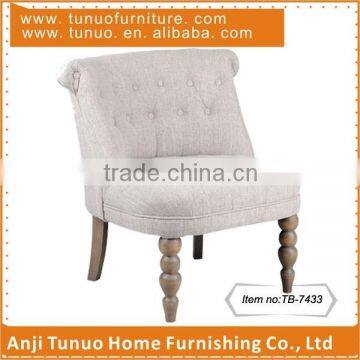 Chair,Patchwork back&seat with buttons,Relaxing,For coffee,Gourd shape legs,TB-7433