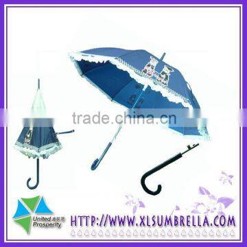 PVC umbrella with the flower edge