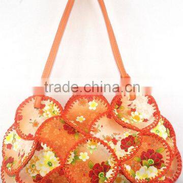 handmade woman handbag fashion 2016 crochet design multi color