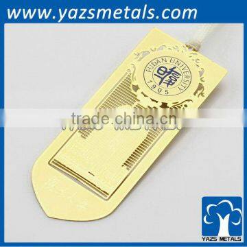 gold plated etched metal sale bookmark