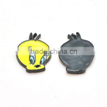 Fashion lovely yellow duck charms enamel craft new arrival zinc alloy jewelry accessories size 14.5*11mm