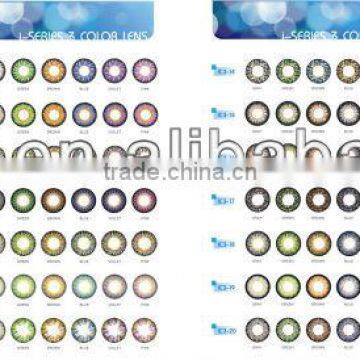 korean cosmetic color contact lenses oem service available i-series 3 tone