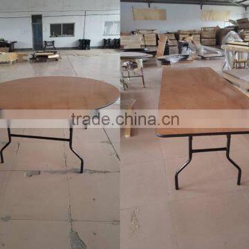 Outdoor Round Wooden Folding Table