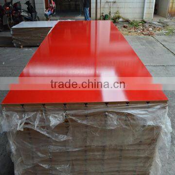 high high red glossy faced slotted mdf