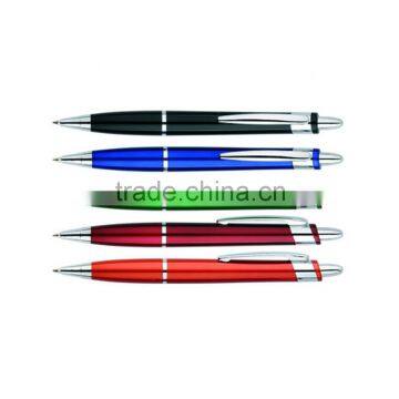 High quality parker type refill polished lacquer barrel grip chrome trims ball point pen