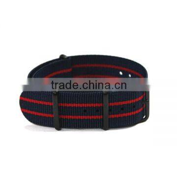 20mm stripe 1 piece nato strap pvd black hardware