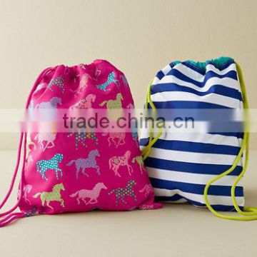 wholesale kids polyester drawstring sports gym bag