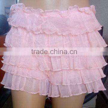 3 Colors 100% Polyester Sexy Ruffle Women Leggings photo-2