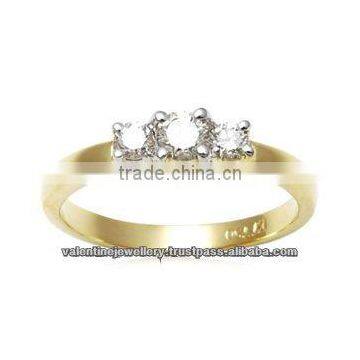 Three stone diamond ring, diamond ring, diamond gold jewelry ring