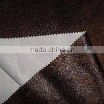 Faux Suede Fabric Bond T/C Backing for Sofa or Mat