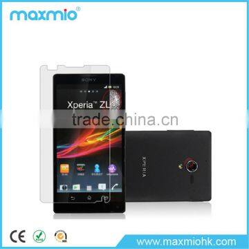 Anti-fingerprint Phone Screen Protector for Sony Xperia ZL with Retail Packaging