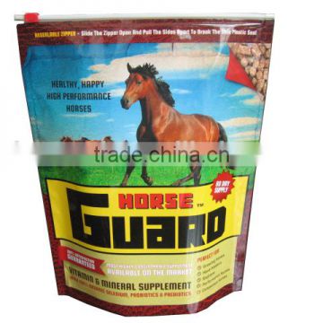 reclosable slider plastic bags for animal food