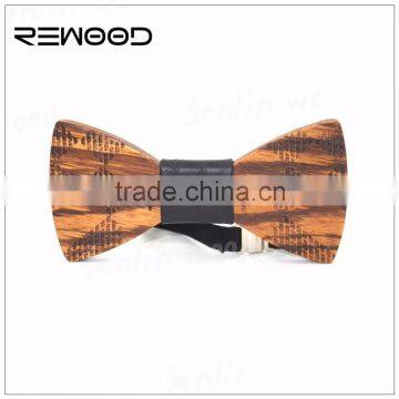 Wooden fashion bow ties fashion OEM design welcome