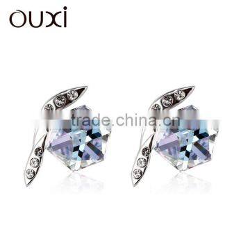 OUXI korean style wholesale crystal alibaba express women earrings 20789