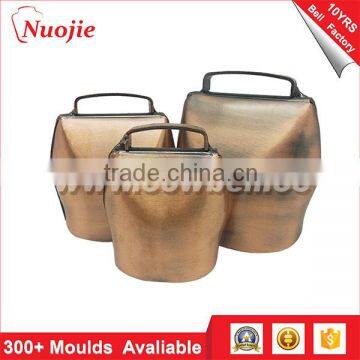 Wholesale 2.6" Plated or Painted Color Cow Bell With Cow Print for Cow and Sheep