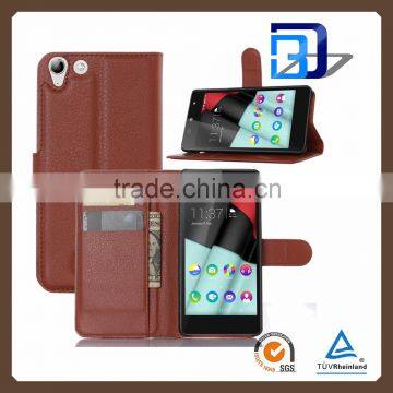 New PU Leather With Card Slots Stand Flip Wallet Case for Wiko Selfy 4G, for Wiko Selfy 4G Case Cover photo-1