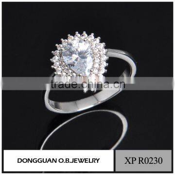 Latest Design Diamond Ring , Engagement Wedding Ring Price, Fashion White Gold Engagement Ring