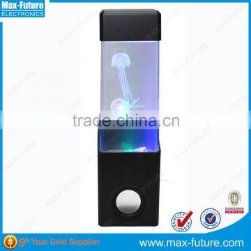 New Products LED Flashing Speaker, Colorful changing Water dancing Jellyfish LED Lamp Speaker, fish show portable speaker